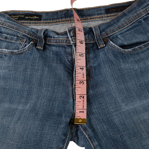 Citizens of Humanity Ingrid 002 Stretch Jeans Low Waist Flare  27 fits like 25 - Picture 10 of 12